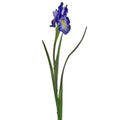 Regency Dutch Iris Spray Blue 25" - Artificial Flowering Plants Silk