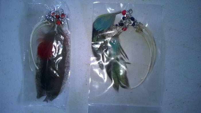 Earrings, Peruvian Paiche & Pa