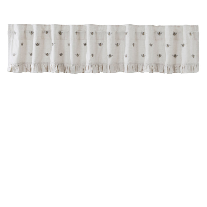Embroidered Bee Lined Valance 90" - Primitive Star Quilt Shop