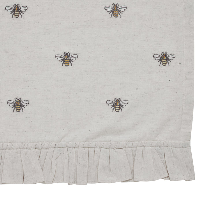 Embroidered Bee Lined Valance 90" - Primitive Star Quilt Shop