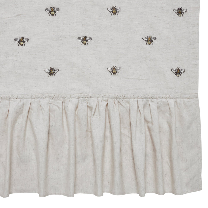 Embroidered Bee Shower Curtain - Primitive Star Quilt Shop