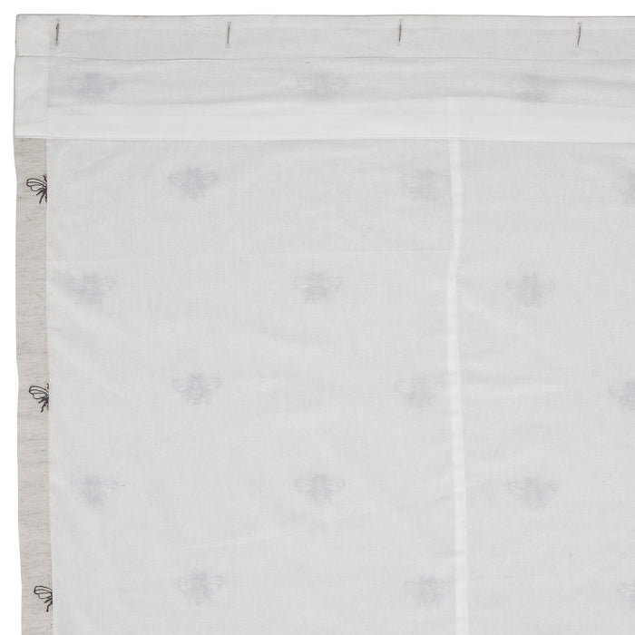 Embroidered Bee Shower Curtain - Primitive Star Quilt Shop