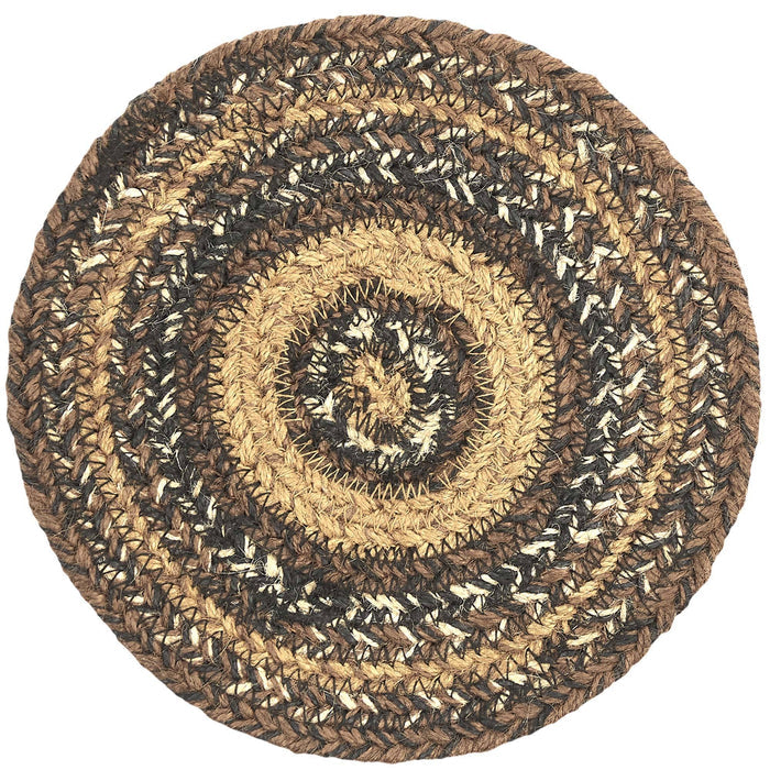Espresso Braided Trivet 8" Default - Primitive Star Quilt Shop