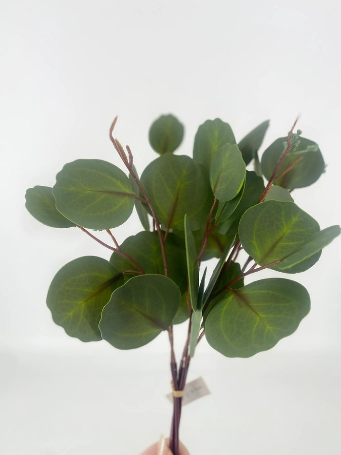Supreme Eucalyptus Bundle 13" Green - Artificial Non-Flowering Plants Silk