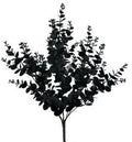 Liberty Floral Eucalyptus Bush Black 20" - Artificial Shrubs Silk