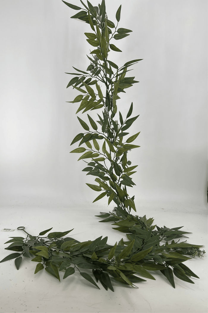 Le Fleur Eucalyptus Garland Green 6' - Garlands Silk