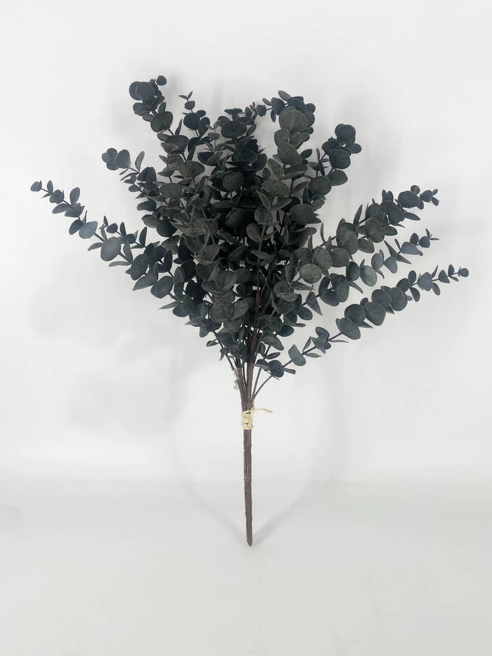 Le Fleur Eucalyptus Spray 26" Black - Silk