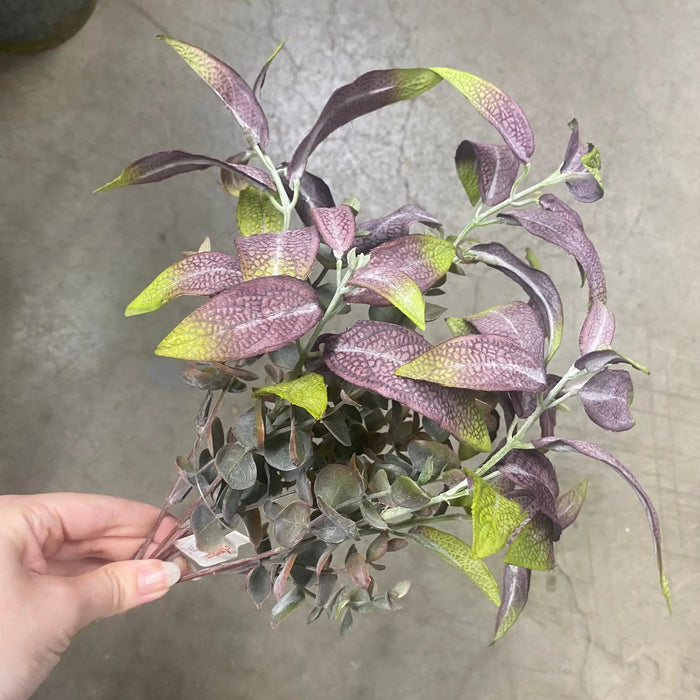 AmBest Eucalyptus/Sage Bush Green Burgundy 14" - Uncategorized Silk