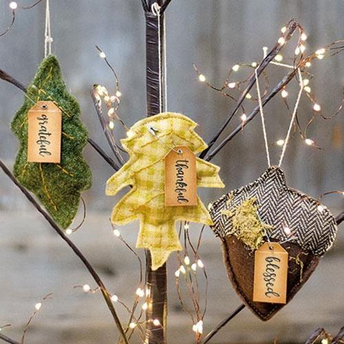 Fall Felt Ornaments - Set of 3 - Primitive Star Quilt Shop