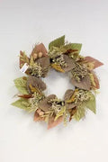 Supreme Fan Palm/Leaf Wreath 24'' - Wreaths Silk