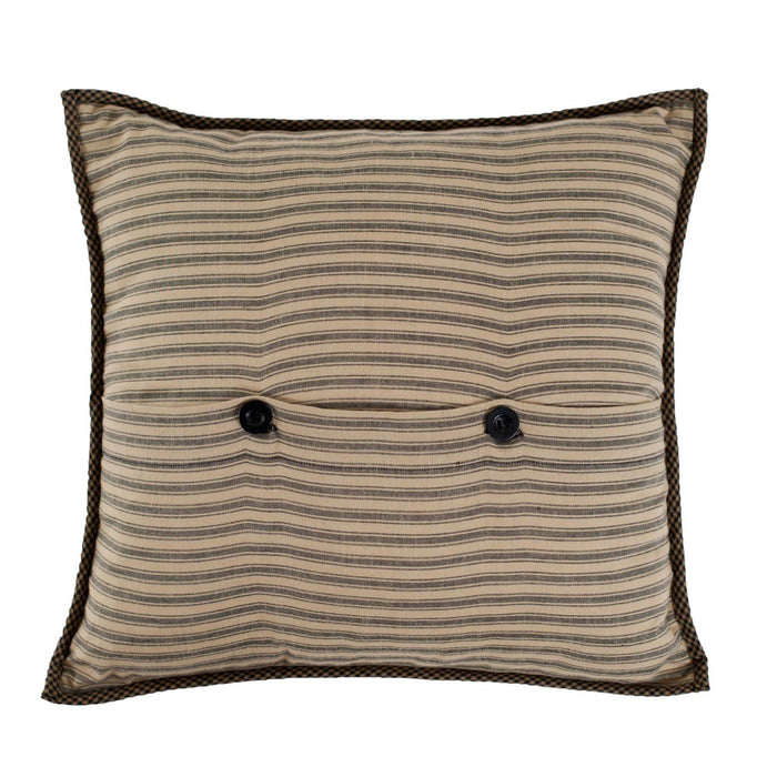 Farmhouse Star Quilted Pillow 16" Filled - Primitive Star Quilt Shop
