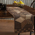 Farmhouse Star Quilted Runner 13x48" - Primitive Star Quilt Shop