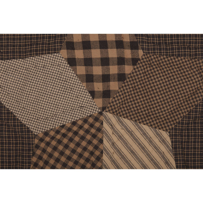 Farmhouse Star Quilted Runner 13x72" - Primitive Star Quilt Shop