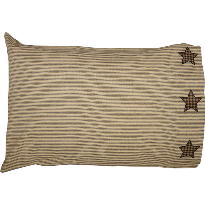 Farmhouse Star Standard Pillow Case - Set of 2 - Primitive Star Quilt Shop