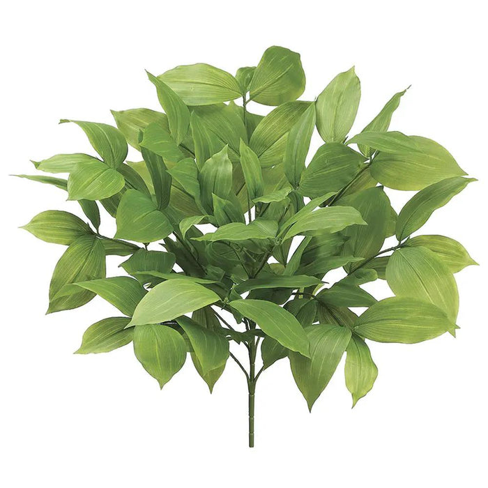 Allstate Fat Acuba Bush Light Green 18" - Artificial Non-Flowering Plants Silk