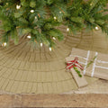 Festive Burlap Natural Ruffled Tree Skirt 48" - Primitive Star Quilt Shop