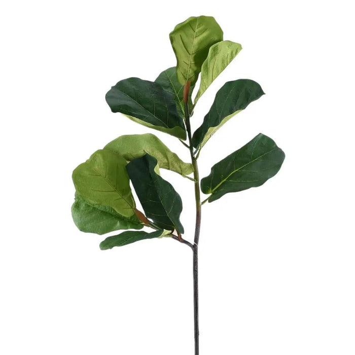 Direct Export Fiddle Leaf Spray Green 33" - Artificial Non-Flowering Plants Silk