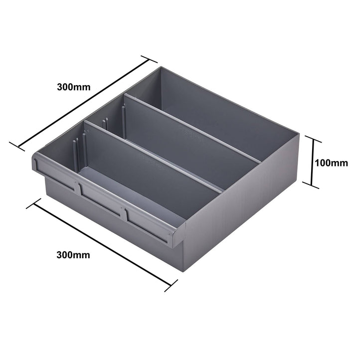 Fischer 300x100x300mm Spare Parts Tray With Removable Dividers