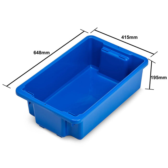Fischer Blue 32L Stack and Nest Tub