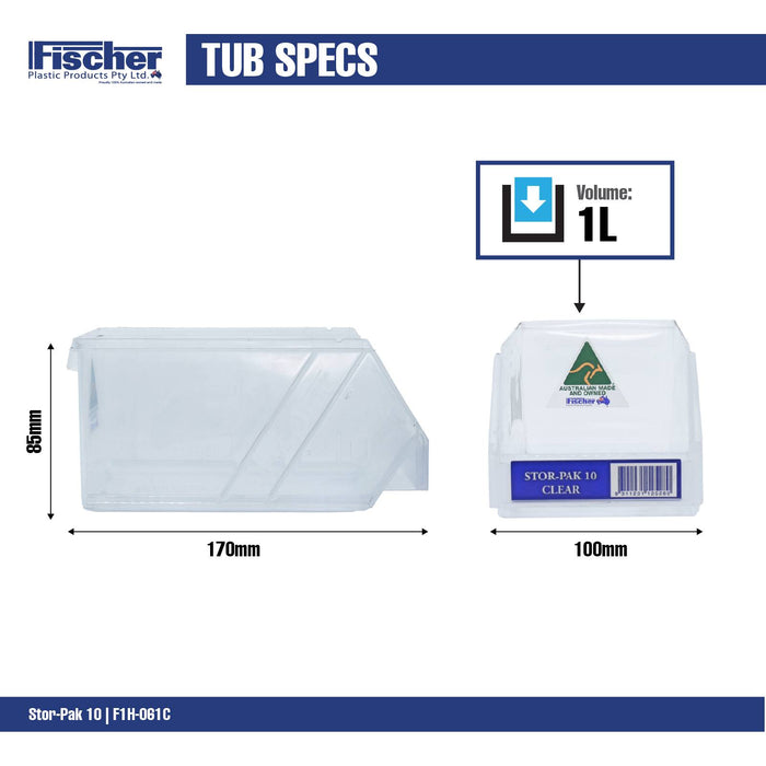 Fischer Clear 1L Stor Pak