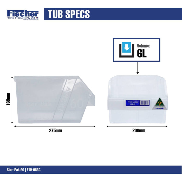 Fischer Clear 6L Stor Pak