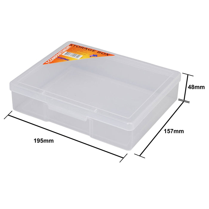 Fischer Medium Clear 1 Compartment Storage Box