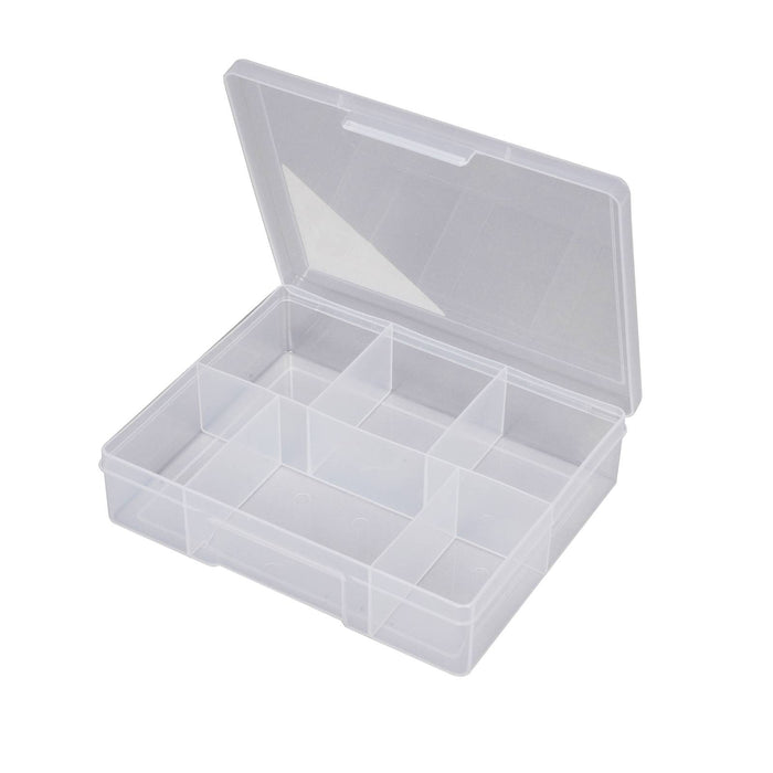Fischer Medium Clear 6 Compartment Storage Box