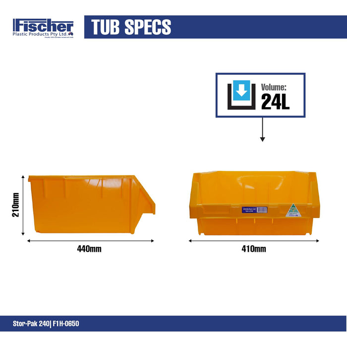 Fischer Orange 24L Stor Pak