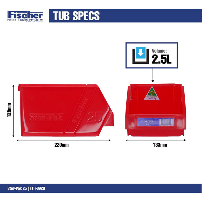 Fischer Red 2.5L Stor Pak