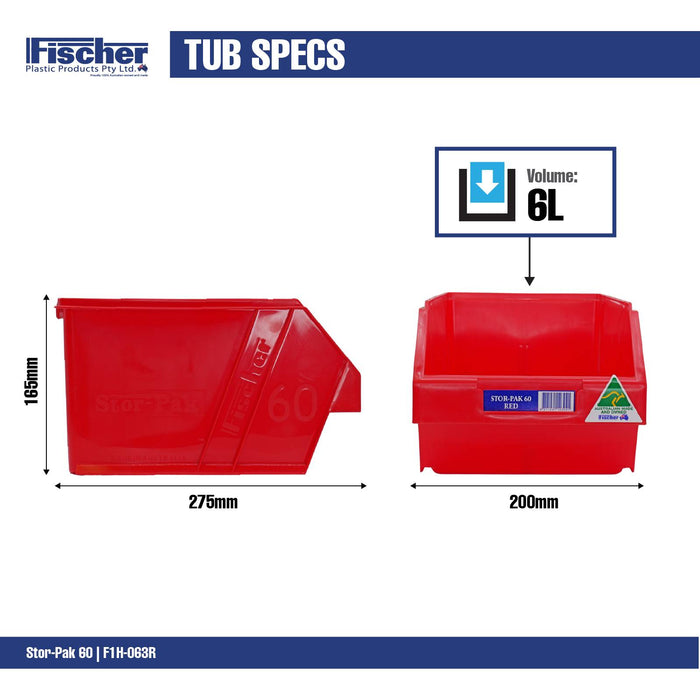 Fischer Red 6L Stor Pak