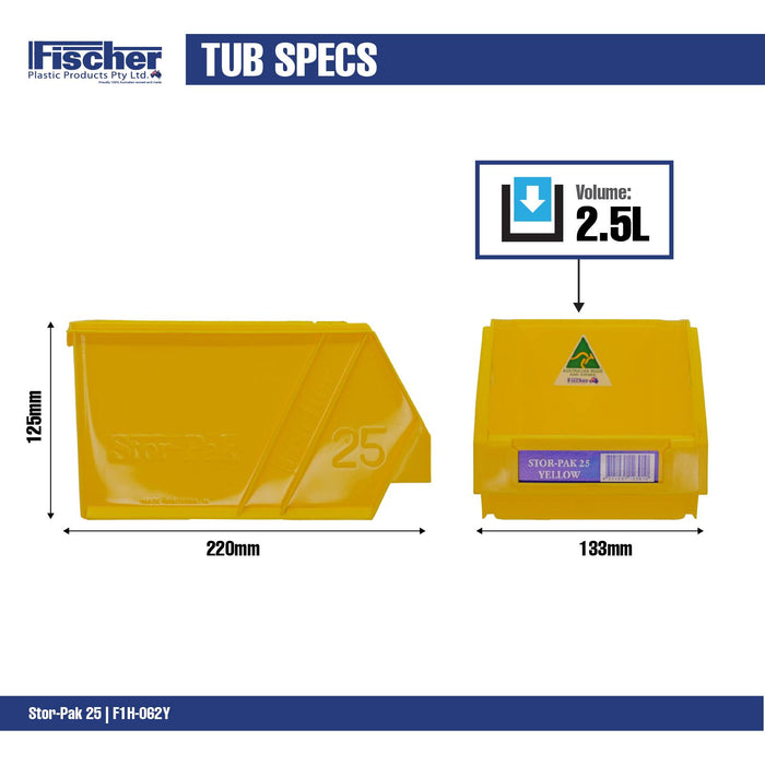 Fischer Yellow 2.5L Stor Pak