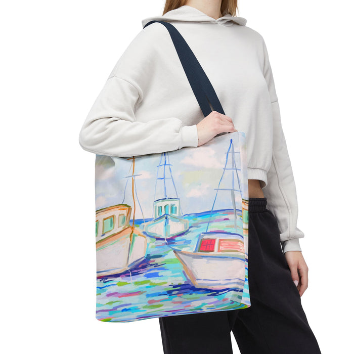 Fish Boats Tote Bag