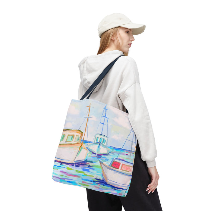 Fish Boats Tote Bag