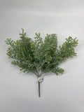 Le Fleur Flocked Dusty Miller Bush 16.5" - Artificial Flora Silk