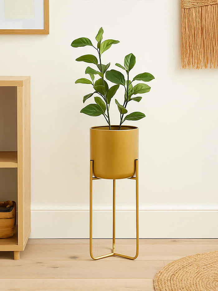 Floor Standing Planter - Gold - Modern Home Interiors