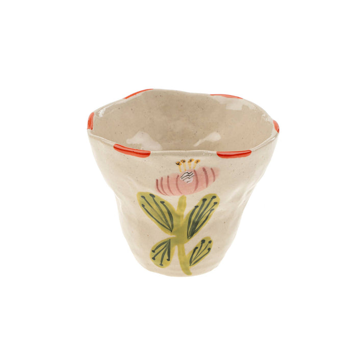 Flora Pottery Cup Poppy