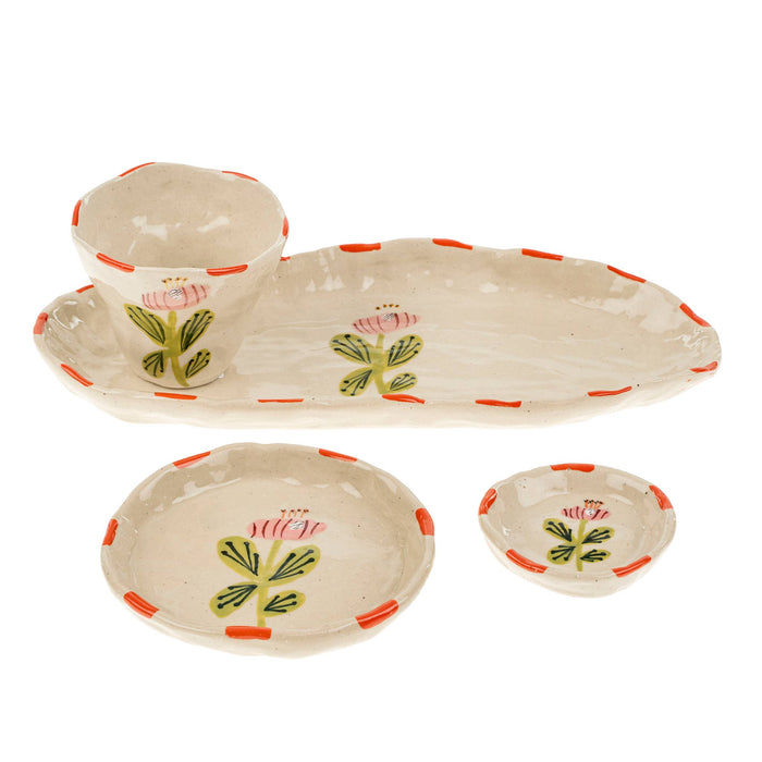 Flora Pottery Cup Poppy