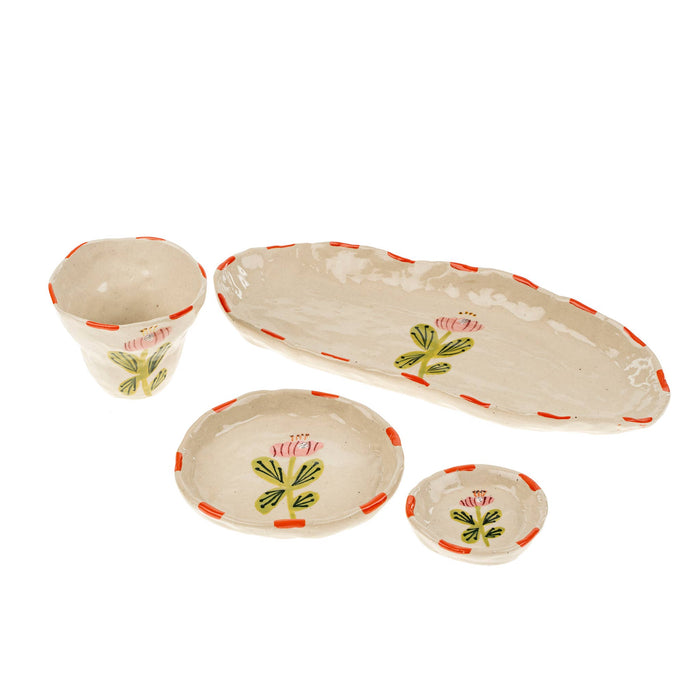 Flora Pottery Cup Poppy