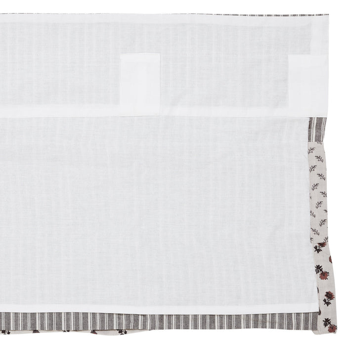 Florette Ruffled Lined Valance 60" - Primitive Star Quilt Shop