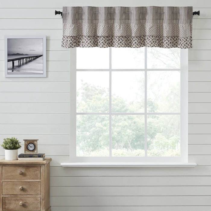 Florette Ruffled Lined Valance 72" - Primitive Star Quilt Shop