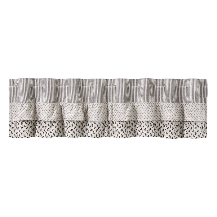 Florette Ruffled Lined Valance 72" - Primitive Star Quilt Shop