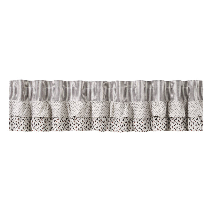 Florette Ruffled Lined Valance 90" - Primitive Star Quilt Shop