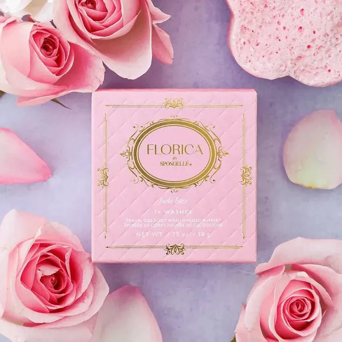 Spongelle Florica Collection Spongette Jude Rose 7+ Wash 1.75 Oz - Bath & Body Bath & Body