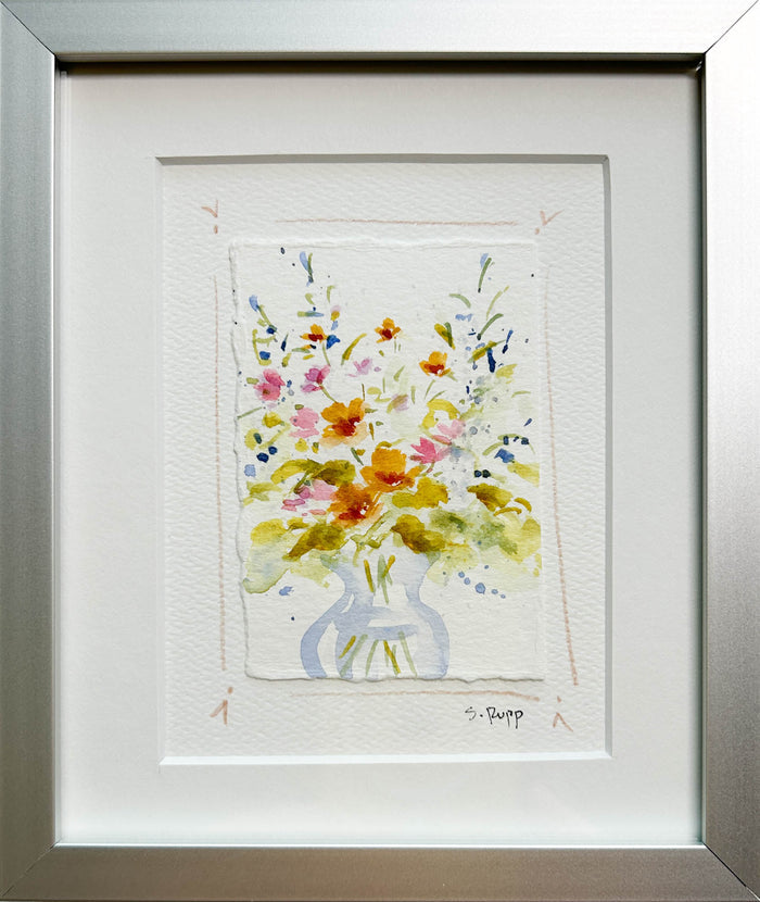 Flower Bouquet 5 Framed Card