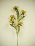 Flower Bud Spray Yellow 38"