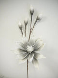 Foam Magnolia Spray Grey 37"