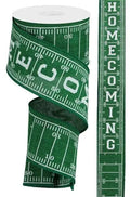 Football Field/Homecoming Ribbon 2.5" x 10 yd - Evergreen Home and Floral