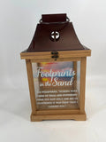 Craig Bachman Footprints in the Sand Lantern 17" - Large - Candle Holders Merchandise