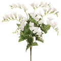 Allstate Freesia Bush White 20" - Artificial Flowering Plants Silk