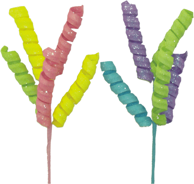 Liberty Floral Frizzy Curly Pick 16" - Uncategorized Silk